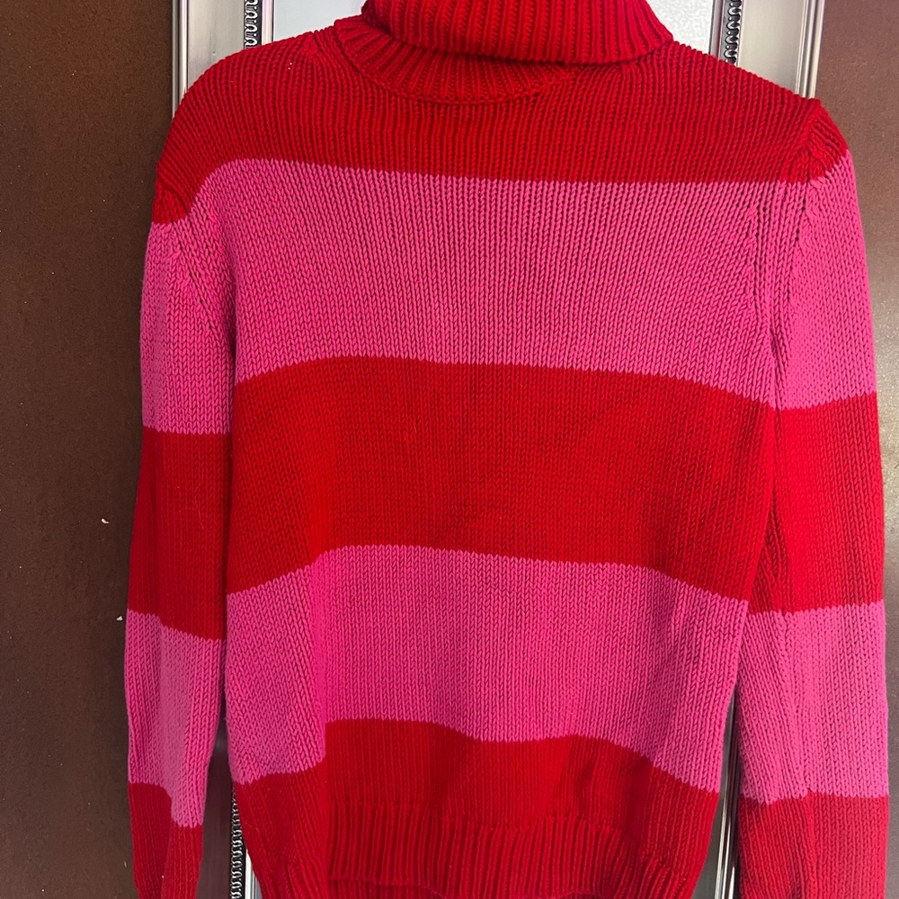 Isaac Mizrahi Vibrant Red Knit Sweater